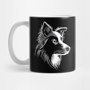 Portrait of a Border Collie Mug